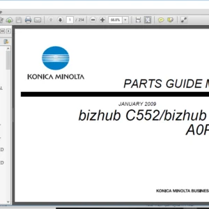Konica C652 C552 C452 Service And Parts Manual - PDF Download