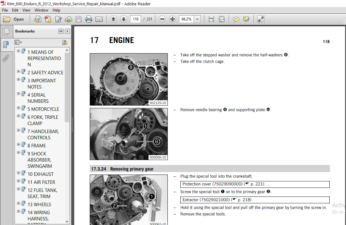 Ktm 690 Enduro R 2012 Workshop Service Repair Manual - PDF Download - Image 2