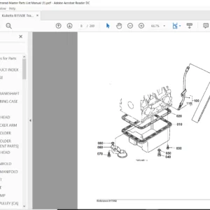 Kubota B1550E Tractor Illustrated Master Parts List Manual - PDF DOWNLOAD