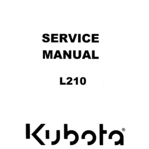 Kubota L210 Tractor Workshop Service Repair Manual - PDF Download