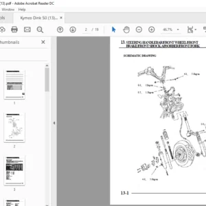Kymco Dink 50 Workshop Service Repair Manual - PDF Download