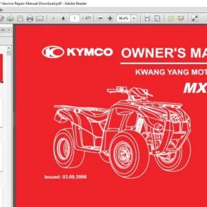 Kymco Mxu 500 Off Road ATV Service Repair Manual - PDF DOWNLOAD