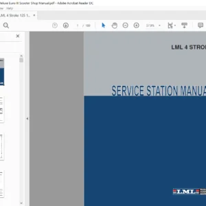 LML 4 Stroke 125 150 Star Deluxe Euro III Scooter Service Repair Manual - PDF Download