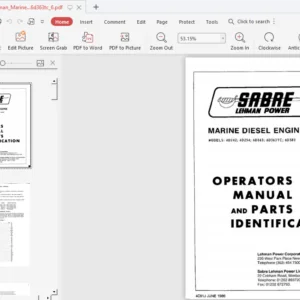 Lehman Marine Diesel Engine 4d242 4d254 6d363 6d363tc 6 - PDF DOWNLOAD