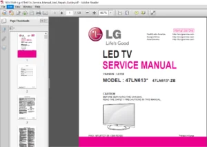 LG-47LN613V Service Manual and Repair Guide - PDF Download