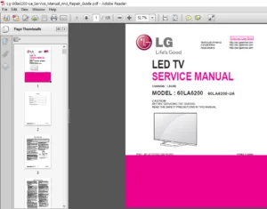 LG-60LA6200-UA Service Manual and Repair Guide - PDF Download