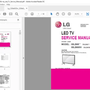 LG 55lb650v 55lb650v ta Led Tv Service Manual - PDF DOWNLOAD