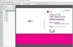LG Bh7520tw Home Theaer System Service Manual - PDF DOWNLOAD