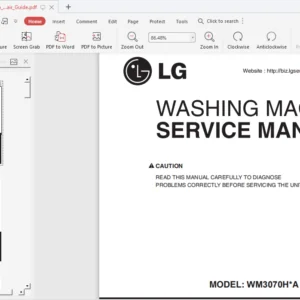 Lg Wm3070hwa Service Manual Repair Guide - PDF Download