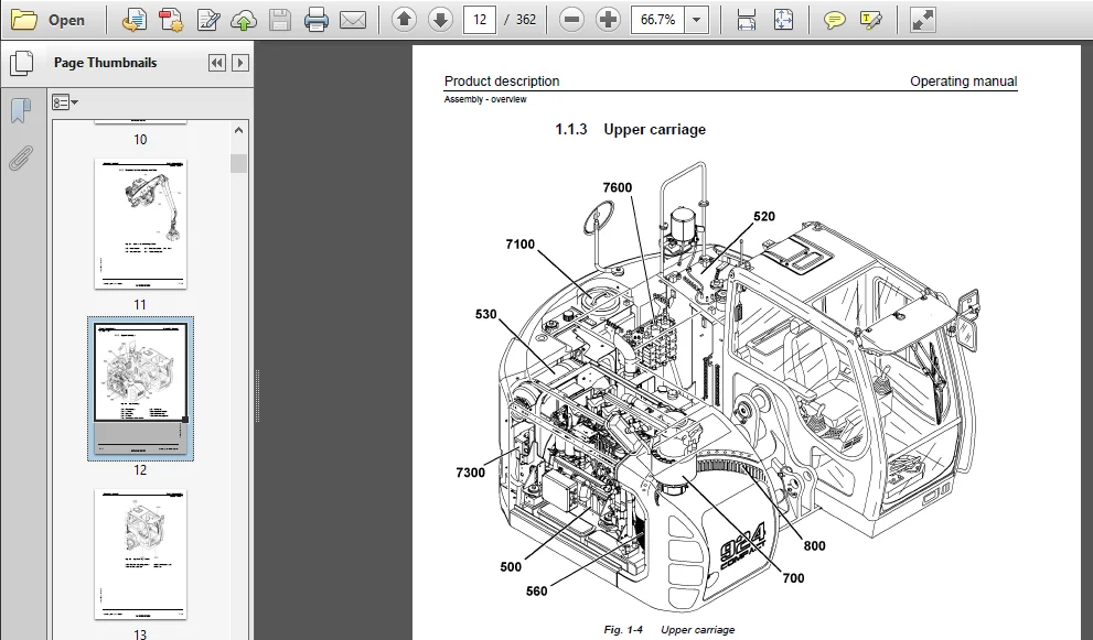 Liebherr R924 Excavator Operators Operating Manual - PDF Download - Image 4