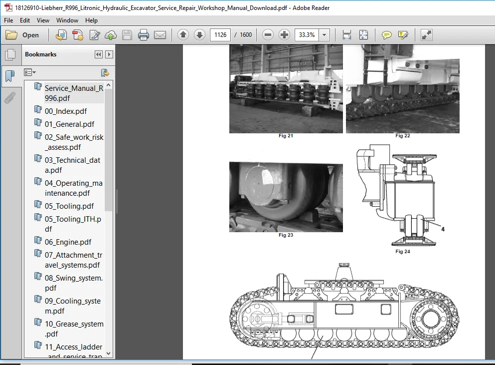 Liebherr R996 Litronic Hydraulic Excavator Service Repair Manual - PDF Download - Image 2