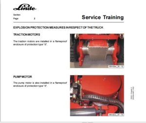 Linde Electric Lift Truck Series 336 02 Explosion Protected E20 E25 E30 Service Training Manual - PDF DOWNLOAD