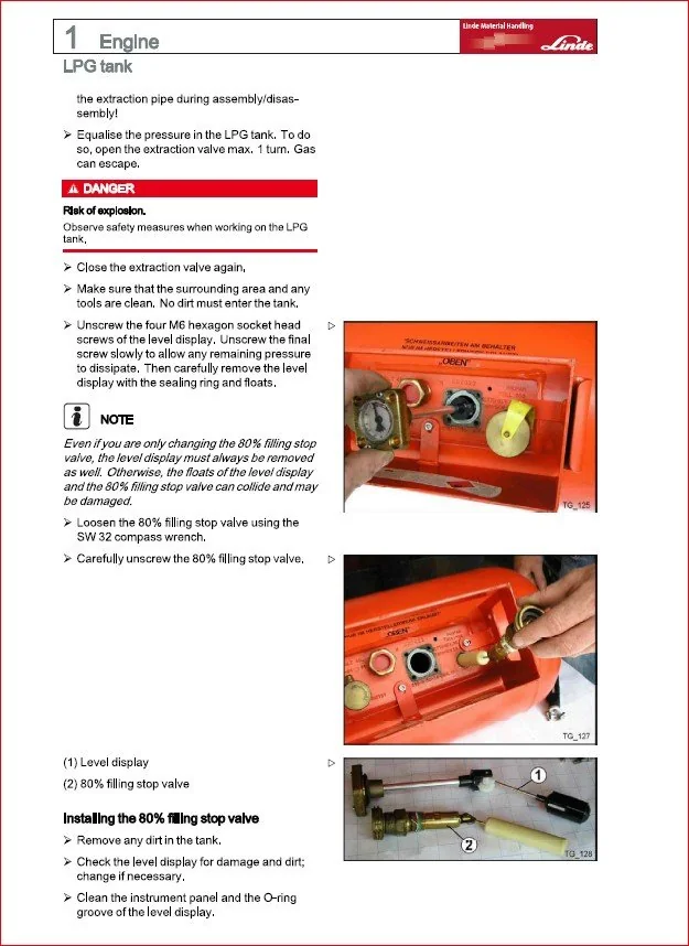 Linde Forklift Truck H series Type 394-02:H40 H45 H50 Service Training Workshop Manual - PDF DOWNLOAD - Image 2