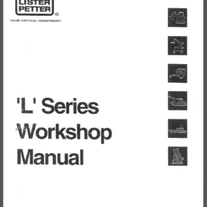 Lister Petter LT1 LT2 LV1 LV2 L Series Engine Complete Workshop Service Repair Manual - PDF Download