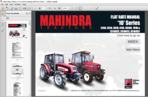Mahindra Tractor 4510c Parts Manual - PDF DOWNLOAD