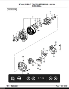 Massey Ferguson Mf 1205 Compact Tractor Parts Manual - PDF Download