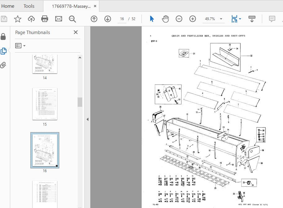 Massey Ferguson Mf 33 Grain Drill Parts Manual Pdf Download Heydownloads Manual Downloads