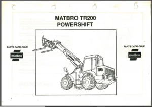 Matbro Telehandler Tr200 Powershift Parts Manual - PDF Download