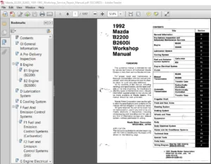 Mazda B2200 B2600 1985 1993 Workshop Service Repair Manual - PDF DOWNLOAD