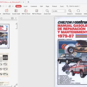 Mercury Cougar 1979-1987 Service Repair Manual - PDF Download