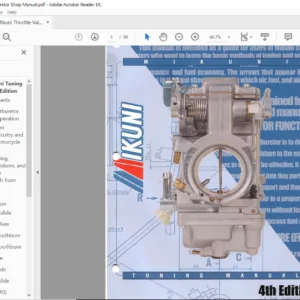 Mikuni Throttle Valves Carburetor Service Repair Manual - PDF Download