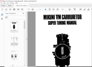 Mikuni Vm Carburetor Tuning Manual - PDF DOWNLOAD