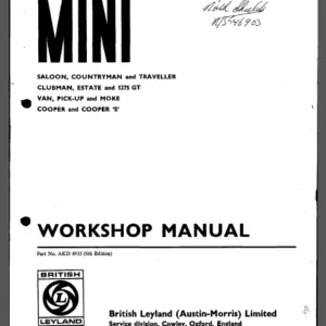 Mini Clubman 1969-1980 Factory Service Repair Manual - PDF Download