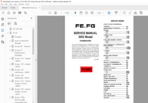 2002-2004  Mitsubishi Fuso Canter Fe Gf 4m5 4d3 Full Service Repair Manual - PDF Download
