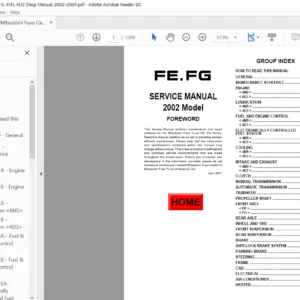 2002-2004  Mitsubishi Fuso Canter Fe Gf 4m5 4d3 Full Service Repair Manual - PDF Download