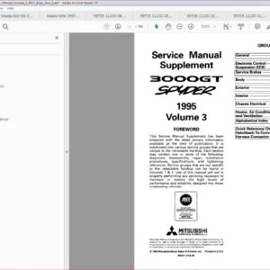 Mitsubishi 300gt 1995 Repair Manual Volume 3 With Body And E - PDF DOWNLOAD
