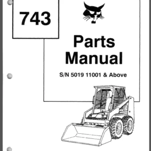 Bobcat 743 Skid Steer Loader Master Parts Catalog Manual - PDF Download