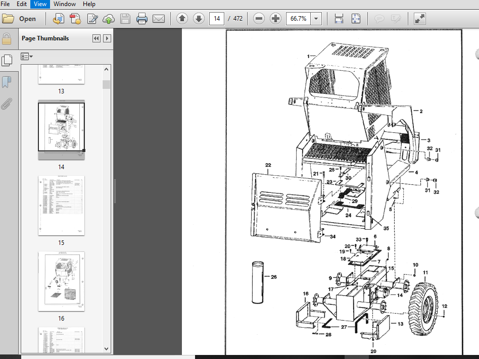 Bobcat 743 Parts Manual