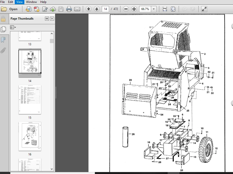 Bobcat 743 Skid Steer Loader Master Parts Catalog Manual - PDF Download - Image 3