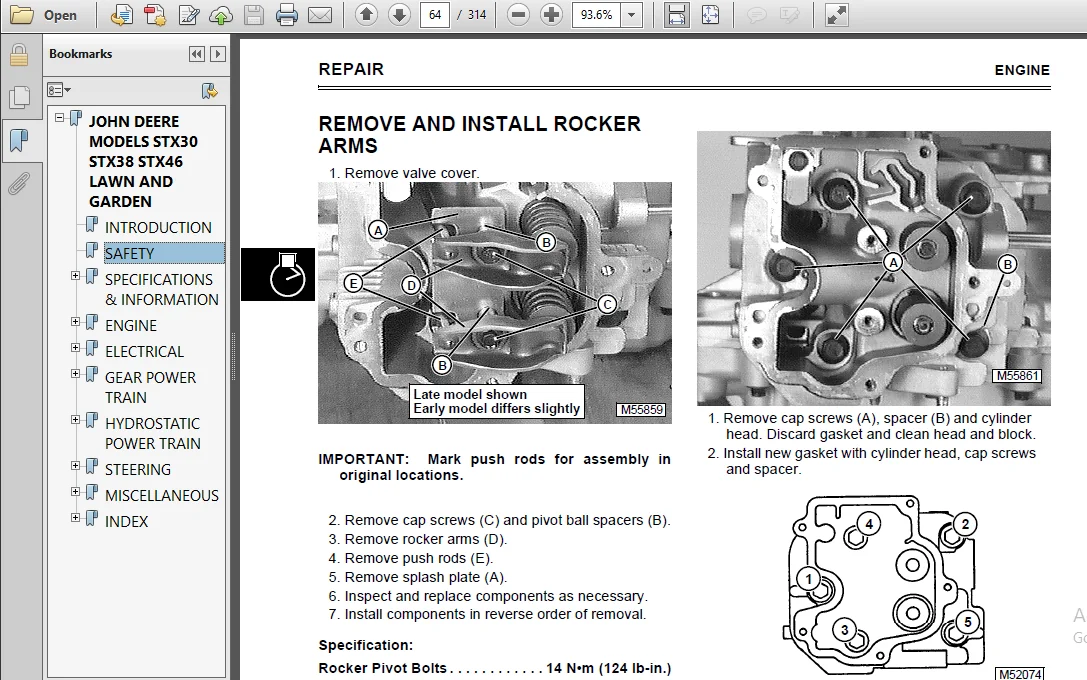 John Deere Stx30 Stx38 Stx46 Lawn And Garden Tractor Repair - PDF DOWNLOAD - Image 4