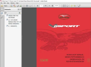 Moto Guzzi V11 Rosso Corsa V11 Cafe Sport Shop Manual 2003 Onward - PDF DOWNLOAD