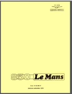 Moto Guzzi 850 Le Mans Parts Manual Catalog Download 1978