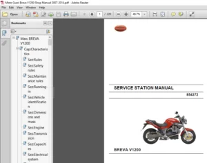 Moto Guzzi Breva V1200 Full Service Repair Manual 2007 - 2014 - PDF DOWNLOAD