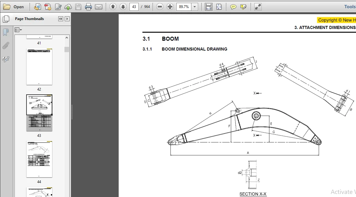 New Holland Crawler Excavator E265B Repair Manual_87495895A - PDF DOWNLOAD - Image 4