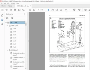 OMC Cobra SX & DP-S Duoprop Stern Drives Shop Manual 1994-2000  - PDF Download