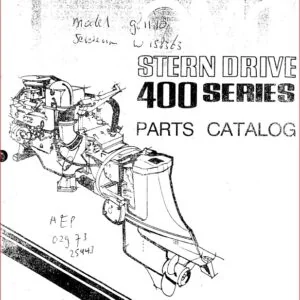 Omc Stern Drive 400 Series Parts Manual - PDF DOWNLOAD