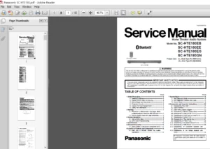 Panasonic Sc-hte180 Service Manual And Repair Guide - PDF Download