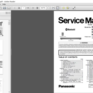 Panasonic Sc hte180 Service Manual And Repair Guide - PDF DOWNLOAD
