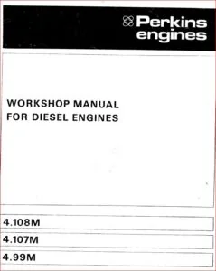 Perkins 4.107M 4.108M & 4.99M Diesel Marine Engine Shop Manual 1978 Onward - PDF DOWNLOAD