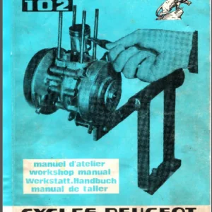 Peugeot 101 102 Moped 49cc Engine Digital Workshop Repair Manual 1970 Onward - PDF DOWNLOAD