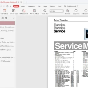 Philips 42PFL9803H Service Manual & Repair Guide - PDF DOWNLOAD