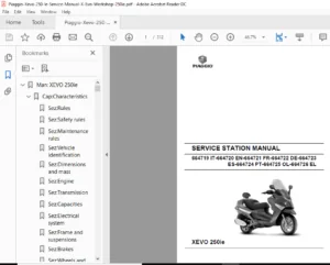 Piaggio Xevo 250 Ie Service Manual - PDF DOWNLOAD