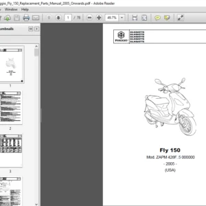 Piaggio Fly 150 Replacement Parts Manual 2005 Onwards - PDF Download