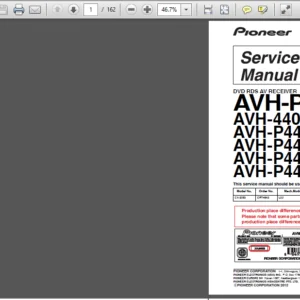 Pioneer Avh p4400bh P4400bt P4450bt P4490bt Service Manual Repair Guide - PDF DOWNLOAD