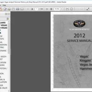 Polaris Victory With Judge Supplement  Motorcycle Shop Manual 2013 - 2014  - PDF DOWNLOAD