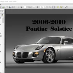 Pontiac Solstice Shop Manual 2006 - 2010 - PDF DOWNLOAD